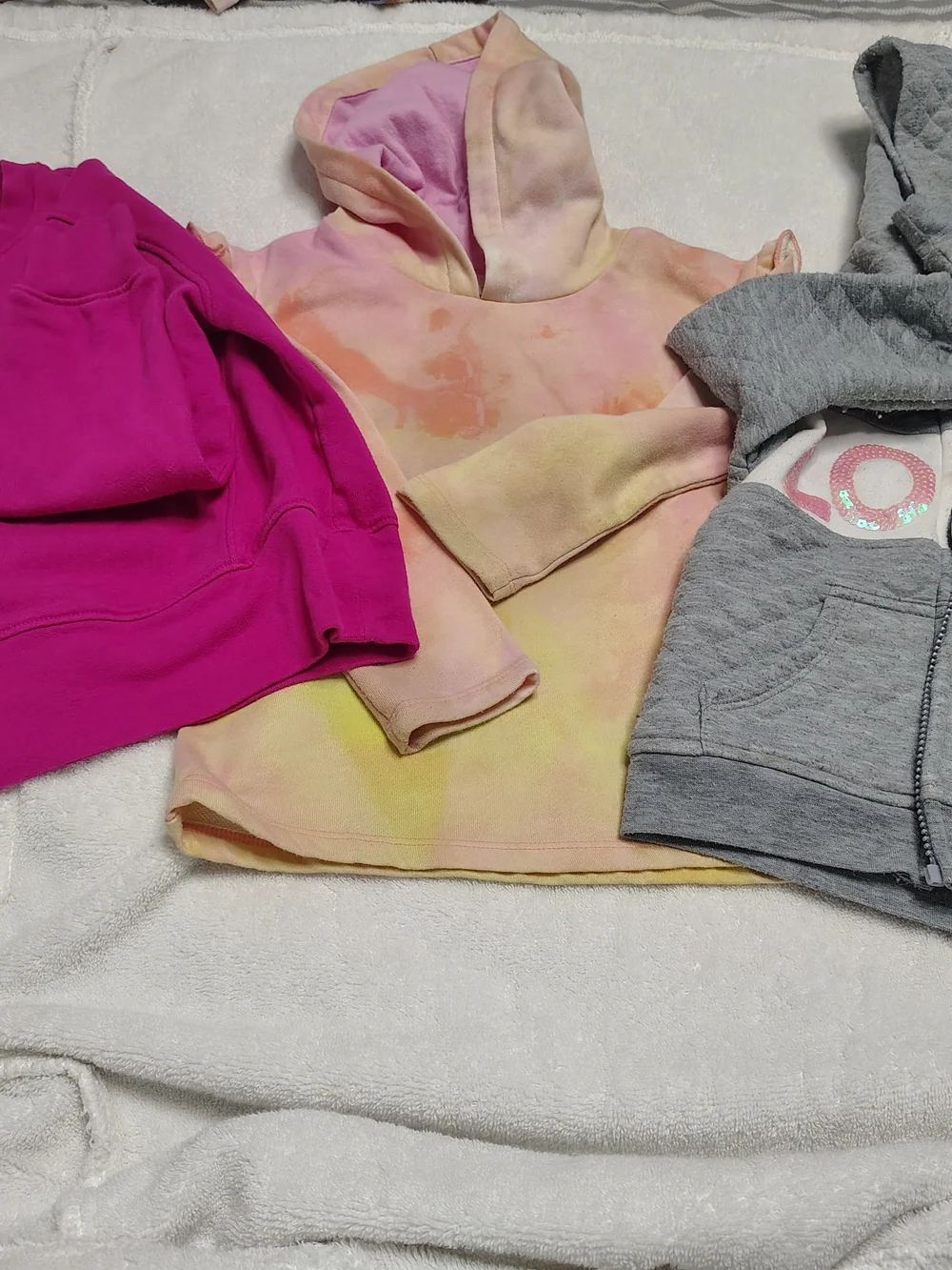 The Children's Place Pastel Tie-Dye Hoodie - Pink, Peach, Yellow